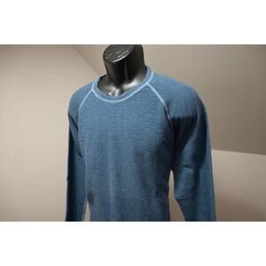 Tommy Bahama Relax Reversible Pull Over Crew Neck Sweater Blues Mens Sz XL